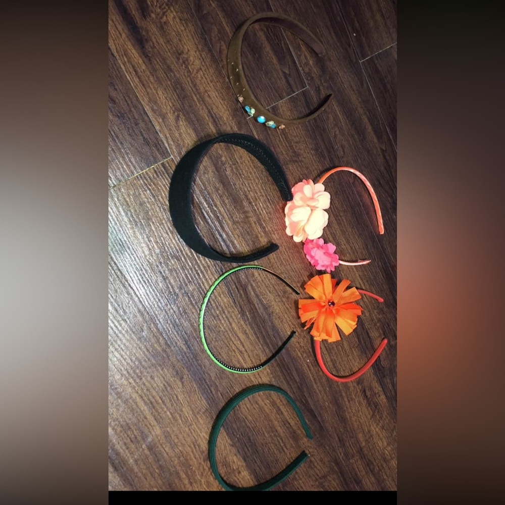 Lot of 6 Colorful Kids Headband Set